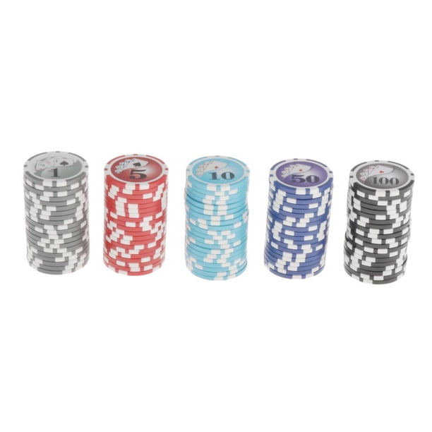 Juego de Fichas de póker Baoblaze Texas Hold'em 100 piezas 13,5 g