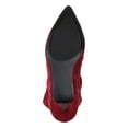 thumbnail image 5 of JOURNEE COLLECTION Womens Burgundy Comfort Kitten Heel Slip On Dress Slouch Boot 9.5, 5 of 5