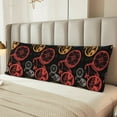 thumbnail image 6 of Lsque Compass And Mountains In Bicycle Wheels1 Body Pillow Case Cover,Ultra-Soft Microfiber Bed Pillow Cases 20x54 inches,Elegant Bedding,Breathable Durable Pillow Cover with Envelope Closure, 6 of 8