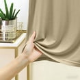 thumbnail image 4 of TEAJOPSUU Women's Pajama Set V-Neck Short Sleeve Sleepwear Top with Ruffle Hem Drawstring Waist Shorts Soft Lounge Set A-Beige, 4 of 5