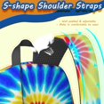 thumbnail image 3 of Red and Yellow Tie Dye Pattern 17" Waterproof Oxford School Backpacks for Teens, S-Shape Padded Straps, for School, Travel, Hiking, Camping, 3 of 3