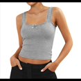 thumbnail image 2 of Camisola de Tirantes para Mujer, , Ajustada, de Punto Acanalado, con Encaje, para Verano, con Cuello Cuadrado y Sin Mangas. Fresno de Flores XS, 2 of 10