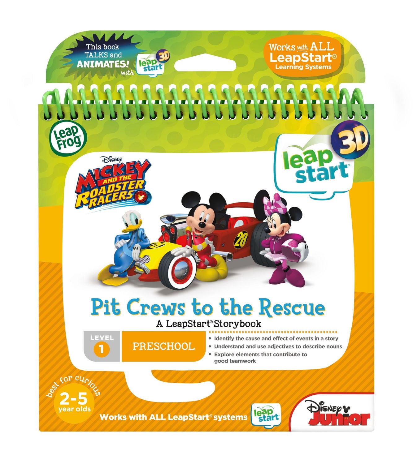 LeapFrog LeapStart 3D Mickey And The Roadster Racers Pit Crews to The Rescue - English Version