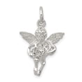 thumbnail image 1 of FB Jewels Sterling Silver Polished & Textured Angel Love Pendant, 1 of 4