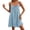 Blue, variant on Cotton Nightgowns for Women Backless Cami Dress Sleeveless Night Gown Tank Sleep Shirts Pleated Night Shirts V Neck Chemise