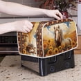 thumbnail image 3 of ZUXONGSY Sunflower Azetec Tribal Horse Toast Cover 2 Slice Kitchen Appliance Covers Wide Slot Quilted Two Slice Toaster Appliance Dust-Proof Cover Fingerprint Protection Home Decor, 3 of 7