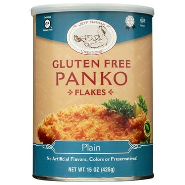 Jeff Nathan Creations Bread Crumbs Panko Flakes Plain Gluten Free, 15 Oz