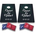 thumbnail image 1 of VictoryStore Cornhole Games - Custom Wedding Bag Toss Game - Woodsy Wedding Forest Cornhole, 1 of 4
