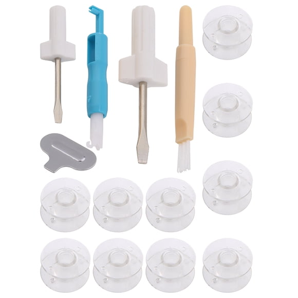 MAGT Tournevis Machine A Coudre Accessoires pour Machines à Coudre, Ensemble de Machines-Outils à Coudre Ensemble Filetage Shuttle Core + Aiguille inséreuse + Tournevis