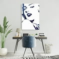 thumbnail image 2 of Marilyn monroe en Bleu - Toile 24"x36 Pouces - Impression sur Demande, 2 of 5