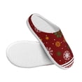 thumbnail image 3 of Fotbe Merry Christmas Pattern Women's Fuzzy Curly Fur Memory Foam Loafer Slippers Indoor Outdoor Slippers Winter Home Shoes-35/36, 3 of 7