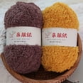 thumbnail image 3 of Xiao Hua Estambre de Felpa Blanco 1 Rollo 50g - Estambre de Manualidades Grueso Textura de Felpa Súper Suave, Tacto Suave, Adecuado para Hacer Gorros de Alfombra Otoño/invierno Materiales de Crochet, 3 of 5