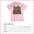 thumbnail image 5 of Tee Hunt Dean Russo Peace Love Music T-Shirt Guitar Happy Good Vibe Men's Tee, Light Pink, 5X-Large, 5 of 5