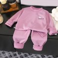 thumbnail image 4 of masbird Girls Boys Print Pajamas 2 Pieces Long Sleeve Jammies Set Toddler Pjs Fall Winter Sleepwear 6-12 Months 12-24 Months 2t 3t 4t 5t 6t 7t 8t 9t Children(Purple,2-3 Y), 4 of 5