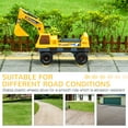 thumbnail image 3 of Aosom Kids Ride on Tractor with Storage, Excavator Scooter Gift for Kids, 3 of 9