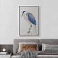 thumbnail image 2 of PixonSign Framed Canvas Print Wall Art Blue Heron Bird Portrait Pastel Watercolor Animals Wilderness Illustrations Modern Art Antique Vintage Farmhouse Relax/Calm/Cozy for Bedroom - 16"x24" White, 2 of 5