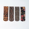 thumbnail image 5 of Stylish Flower Patterned Short Ankle Socks for Women High Stretch Nylon Fabric Thin Silk Hosiery Socks, 5 of 9