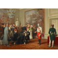 thumbnail image 2 of Johann Peter Krafft 14x11 Black Ornate Wood Framed Double Matted Museum Art Print Titled: Emperor Franz I Gives General Audience (1836-1837), 2 of 5