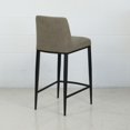 thumbnail image 4 of Celine Contract Grade Chenille Bar Stool, Dark Taupe, 30-inch Seat, 4 of 5