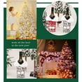 thumbnail image 4 of Ounissouiy Funda para botella de vino, funda con patrón de alce de encaje, de comedor, ropa navideña para botella de vino, bolsa de Kits de decoración para fiestas Gris, 4 of 6