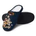 thumbnail image 4 of Haikyuu Anime Men's Fuzzy Slippers House Open Back Slippers Closed Toe Slippers Winter Cotton Lightweight Anti-slip Rubber Sole Slippers, 4 of 9