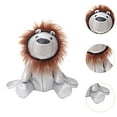 thumbnail image 6 of Segolike Lion Shaped Backpack PU Leather Stuffed Toy Lovely Novelty Zippered for Women Argent, 6 of 8