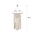 thumbnail image 1 of Nvzi 2 piezas de macramé para colgar en la pared, tejido bohemio, decoración del hogar, apartamento, dormitorio, regalo para mamá adolescente, 7,9" de ancho x 13,8" de largo, A, 1 of 4