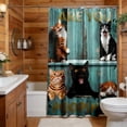 thumbnail image 5 of MKHSQHDG Today's Deals A Witty and Humorous Bathroom Curtain, 5 of 5