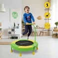 thumbnail image 2 of SkyBound 36 Inch Trampoline for Kids, toddler trampoline with handlebar for Age 3 +, indoor mini trampoline for kid, 2 of 10