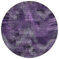thumbnail image 2 of Addison Rugs Chantille Indoor/Outdoor Transitional Lines Purple Washable Round Rug, 8' x 8', 2 of 6