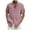 Pink, variant on Ecqkame Cotton Lapel Shirts for Men Summer Casual Solid Color Short Sleeve Button Beach Casual Tops Khaki S