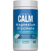 Calm Magnesium Supplement Capsules | 325 mg | 120 Count Bottle | by Natural Vitality