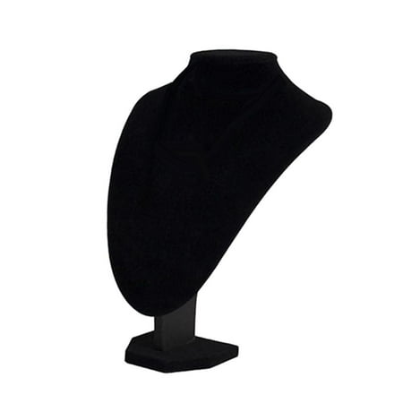 Simple Velvet Necklace Display Bust Stand , Jewelry Display, Premium - 22x16x13cm