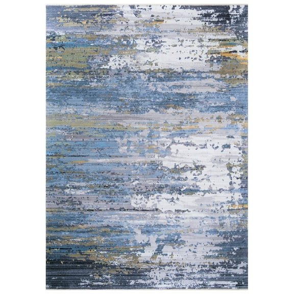 HR HANDCRAFT RUGS HR Bohemian Chic Boho Living Room Rug Floorcover Leno Weave Abrash Design Novelty Rugs Gold - 5' x 7'