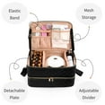 thumbnail image 2 of Nail Polish Organizer Case with Double Layer Storage, Holds 50+ Bottles & Nail , Black, 2 of 6