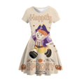 thumbnail image 1 of Vestido de Halloween para niña, oso de Disney, Duffy, estrella, rocío, estampado de calabaza, Cosplay, vestido de fiesta, informal, Kawai, hasta la rodilla, Dress150 Gao Jinjia LED, 1 of 2