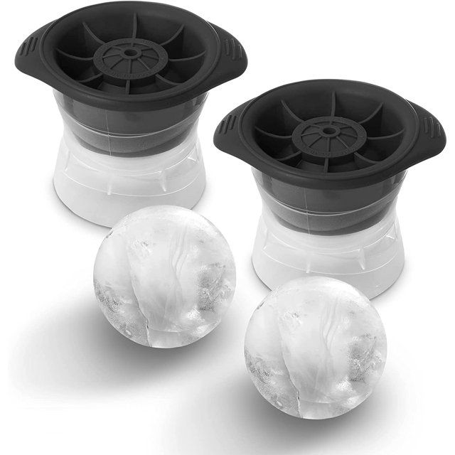 cubiteras de hielo esféricas grandes 6 cm Juego de 2 (gris) JM