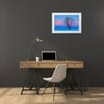 thumbnail image 3 of Jaynes Gallery 32x22 White Modern Wood Framed Museum Art Print Titled - Canada-Manitoba-Dugald Full moon and cottonwood tree at dawn, 3 of 4
