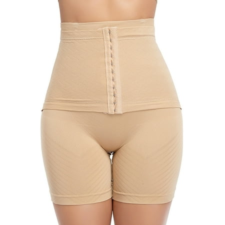WTXUE Womens Panties Shaping & Control Full Fitshaper Bodysuit Mesh Butt Shapewear Waist Trainer Women Shapewear Lingerie Shapewear | 1 Piece Beige 3XL