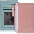 thumbnail image 1 of CATIEBYE 2Pcs Small Money Pouch PU Multipurpose Design Blue Casual Outings, 1 of 6