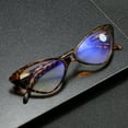 thumbnail image 6 of Classic Cat Eye Reading Glasses for Women Blue Light Blocking Retro Readers, Ladies Plastic Spring Hinge Tortoiseshell Presbyopia Glasses Frame, 6 of 7