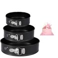 thumbnail image 1 of Springform Pan (4inch/7inch/9inch) Set,Leakproof Nonstick Bakeware Cheesecake Pan with Removable Bottom for Baker and Baking Enthusiast Black By Torubia, 1 of 7