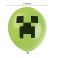 thumbnail image 2 of Minecraft Latex Balloons, 12in, 6ct, 2 of 4