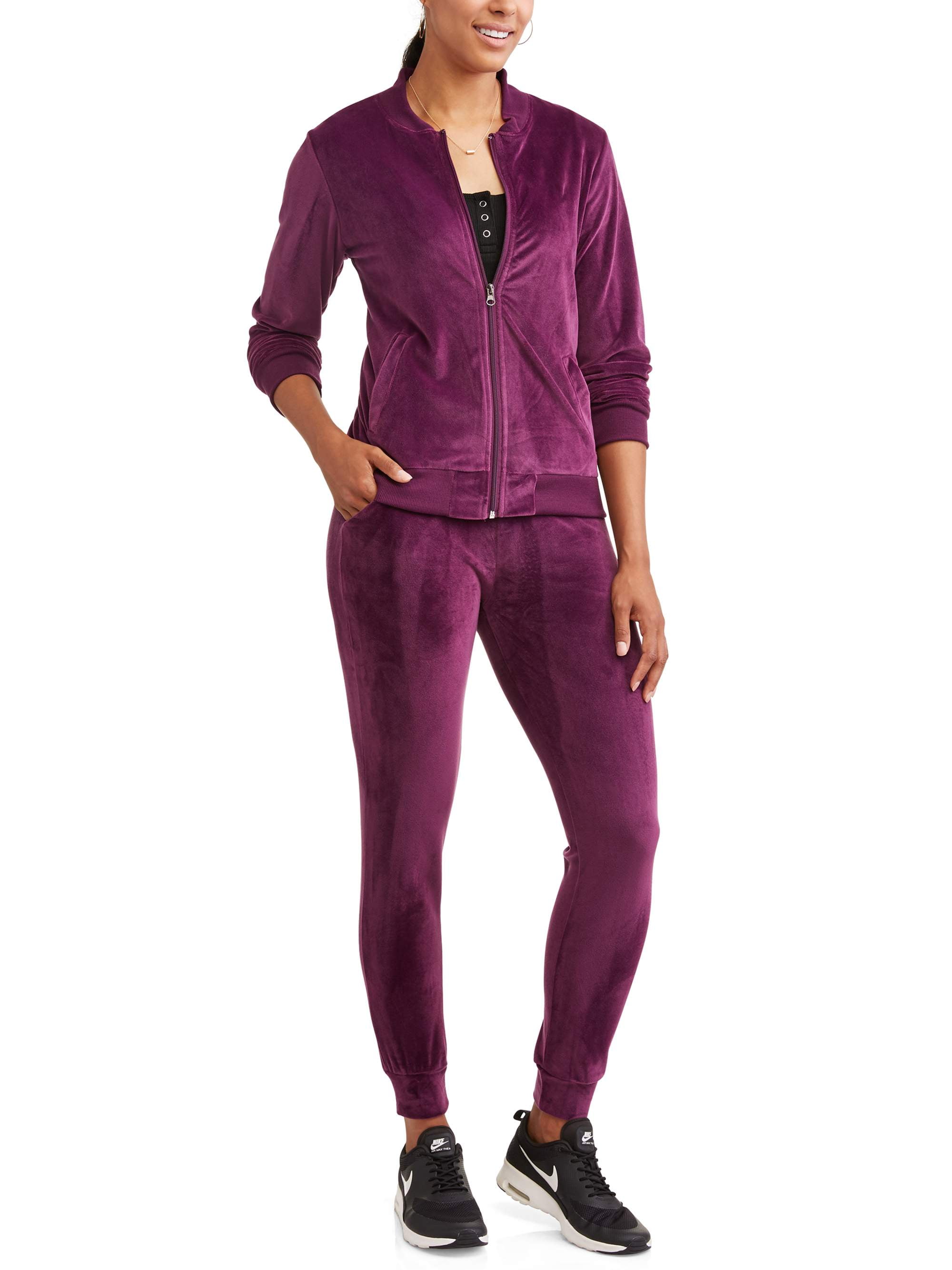 walmart womens velour tracksuit
