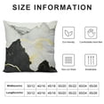 thumbnail image 5 of SHANXI Black Gold Grey Throw Pillow Covers  Texture Modern Decorative Pillow Cases for Couch Sofa Bed Home Decor 24x24in, 5 of 5