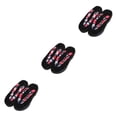 thumbnail image 1 of maskred Sabots Japonais Sandales Geta pour Hommes Femmes à la Mode et Polyvalentes Noir Rond Taille 39 3Ensemble, 1 of 6