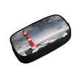 thumbnail image 2 of Goofa 3d Lighthouse in the Surf Pattern Big Capacity Pencil Pen Case Office College Large Storage High Capacity Bag Pouch Holder Box Organizer, 2 of 9