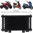 thumbnail image 4 of HUGFEGWE Engine Oil Cooler Aluminium Transmission Oil Cooling Radiator Motorcycle Off Road Vehicle ATV (Black) CJB91-79061, 4 of 7