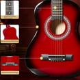 thumbnail image 3 of Ktaxon 30in Beginner Round Acoustic Guitar Starter Kit with Bag, Tuner, Extra Strings, Red, 3 of 15