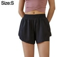 thumbnail image 2 of Pantalones cortos deportivos para mujer Pantalones cortos de fitness de verano Pantalones cortos para correr Pantalones cortos de yoga, 2 of 6